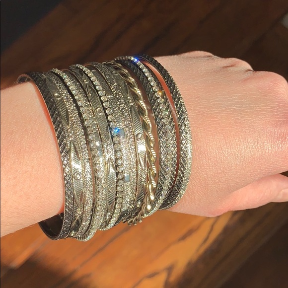 Gorgeous bungles bracelet set 16 pieces - Picture 3 of 4